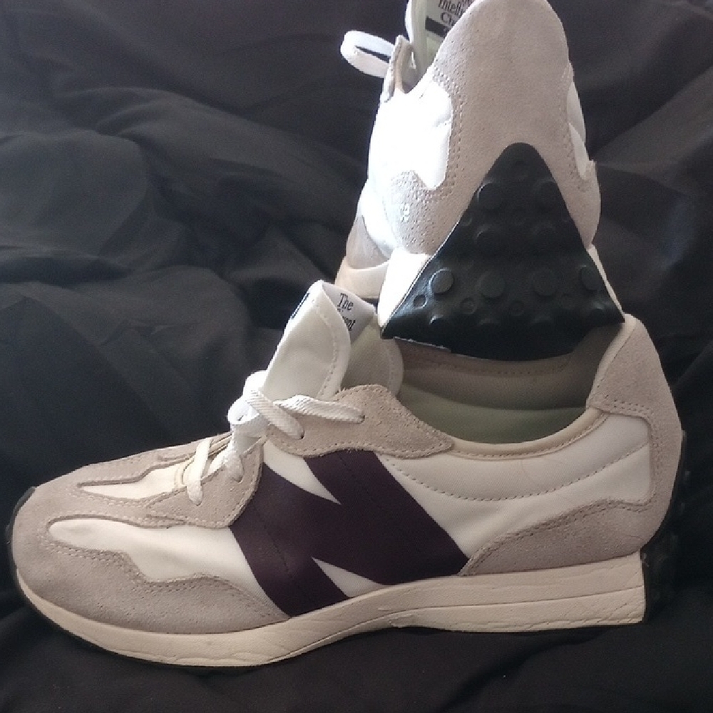 New Balance White and Gray Athletic Shoes